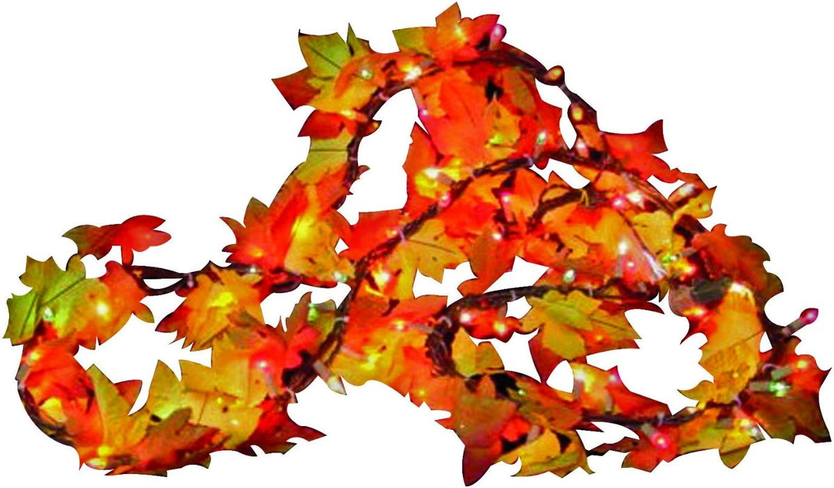 Buy lighted leaf garland - Online store for holiday / seasonal, garland & tinsel in USA, on sale, low price, discount deals, coupon code