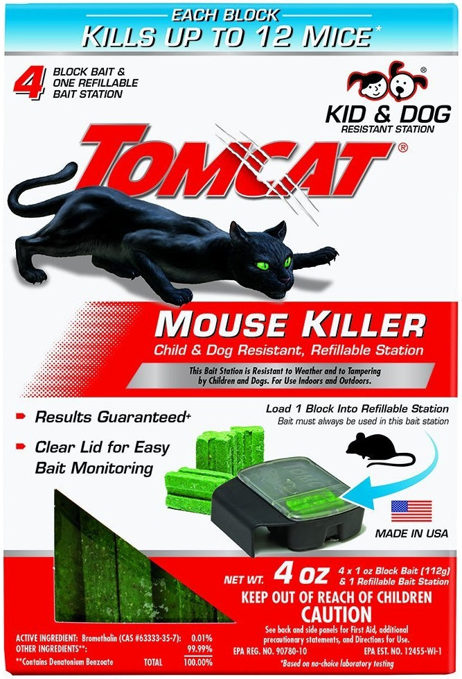Tomcat 0371710 Refillable Mouse Bait Station