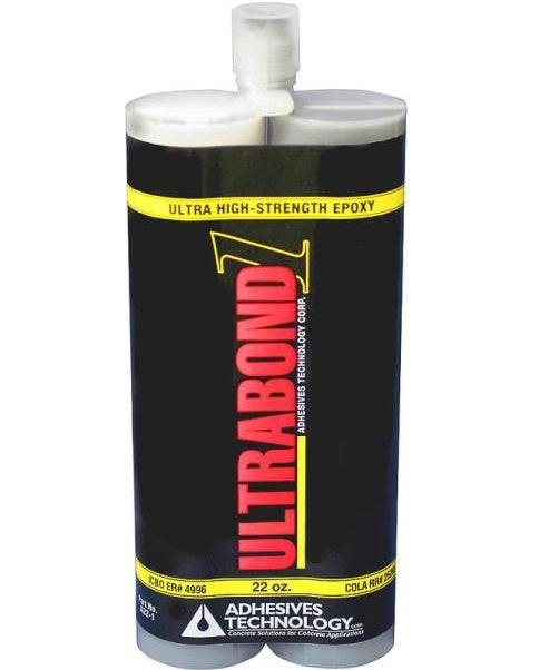 Adhesive Technologies UltraBond 1 Two Component Epoxy Cartridge, low
