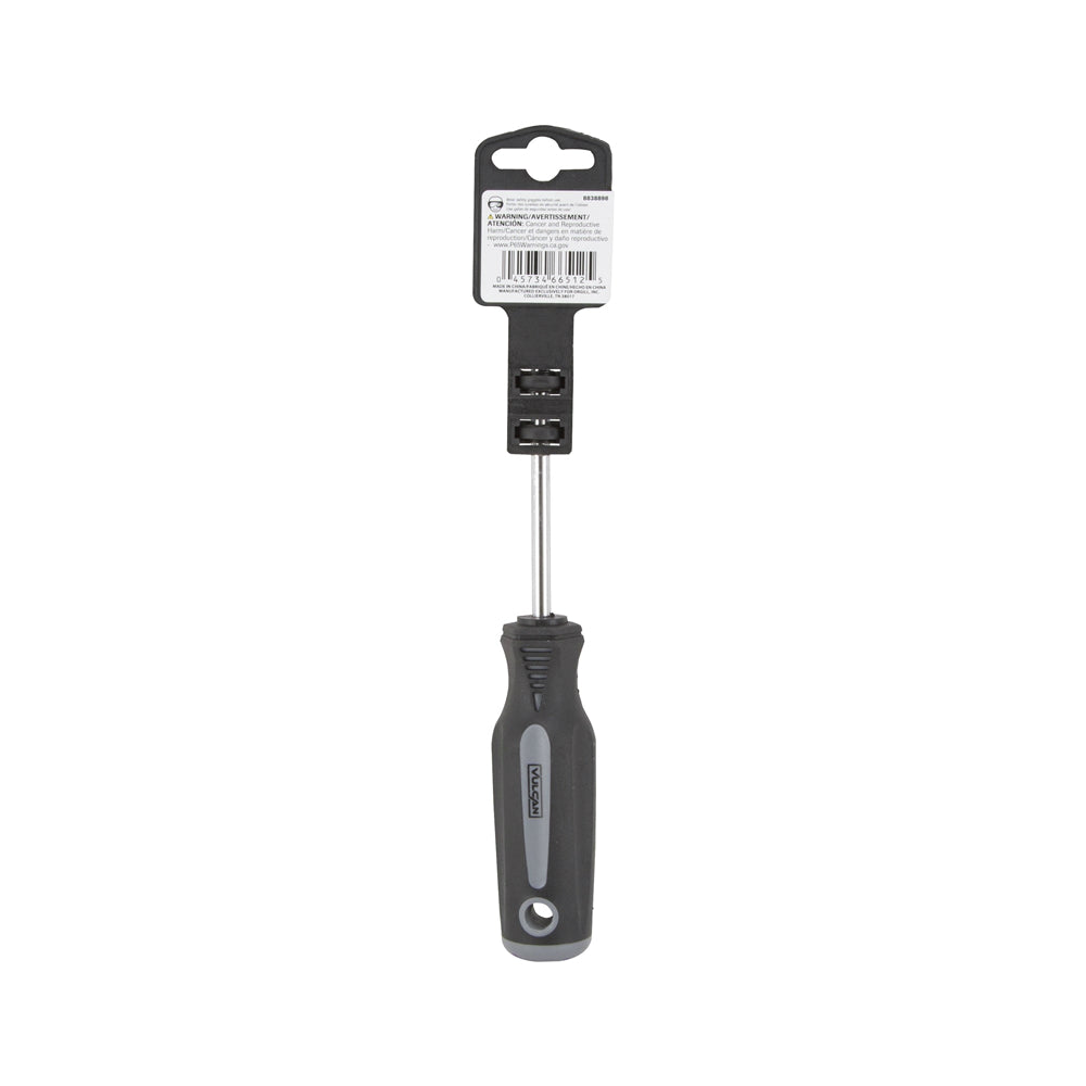 Vulcan MC-SD21 Magnetic Tip Screwdriver, Satin Chrome Plated