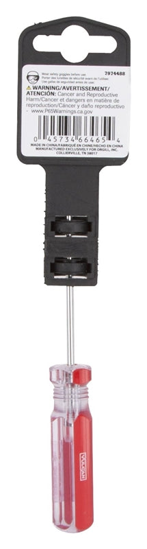 Vulcan TB-SD01 Magnetic Tip Screwdriver, Chrome Plated, 3" L