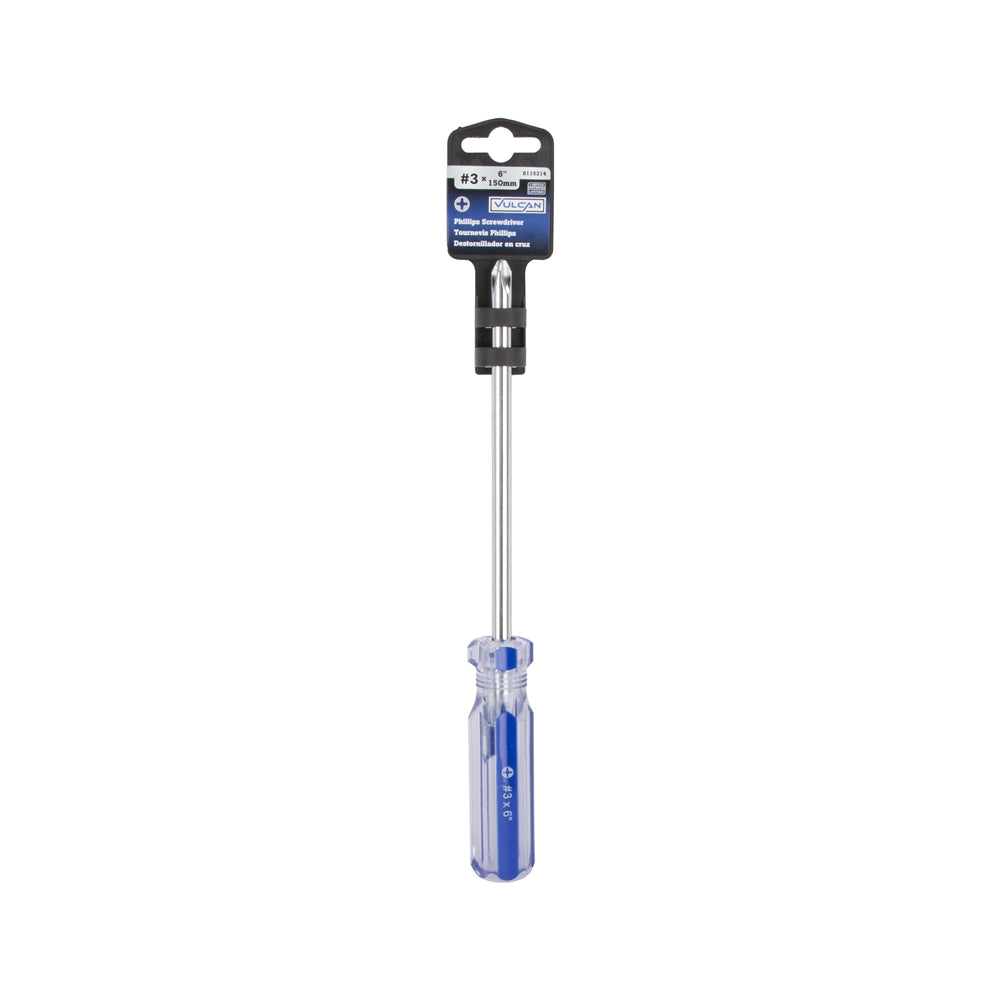Vulcan TB-SD10 Magnetic Tip Screwdriver, Chrome Plated