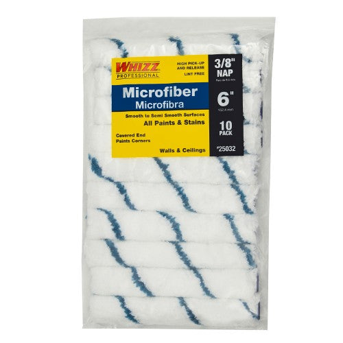 Whizz 25032 Microfiber Mini Rollers, 10 Pieces