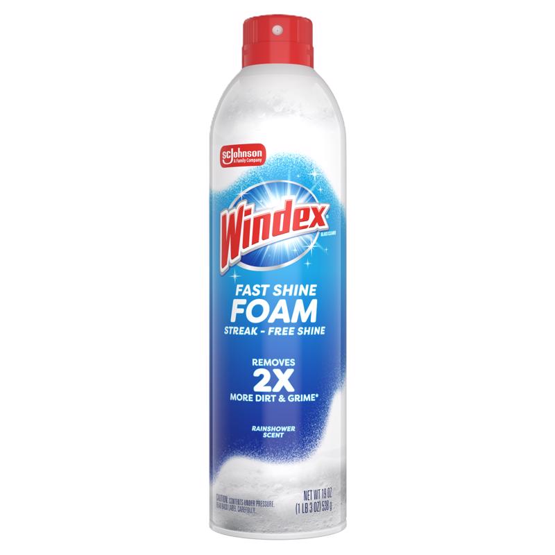 Windex Rainshower Scent Window and Glass Cleaner 19 oz Foam