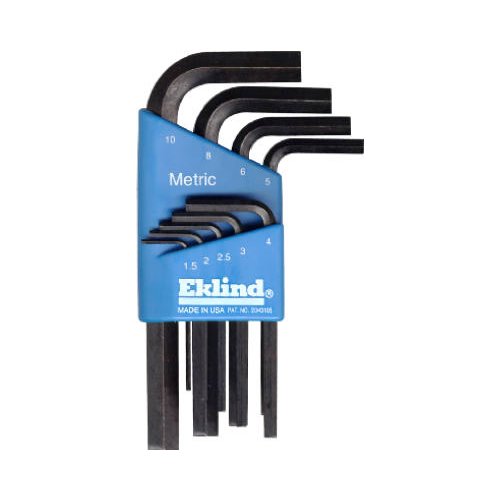 Eklind 10509 Short Arm Hex-L Key Set, 9 Piece