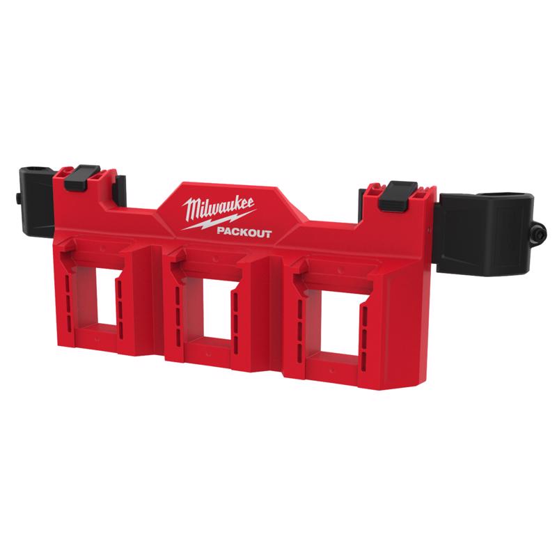 Milwaukee PACKOUT Battery Rack Black/Red