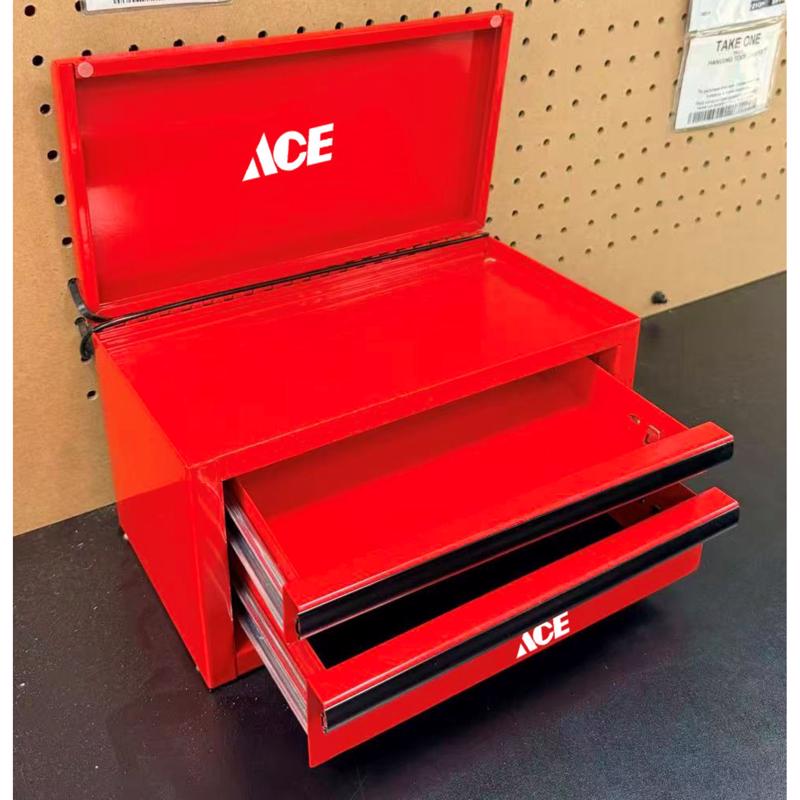 Ace 11 in. Mini Tool Box Red