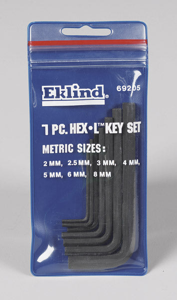 Eklind 69205 Metric Hex Key Set, 7 Piece