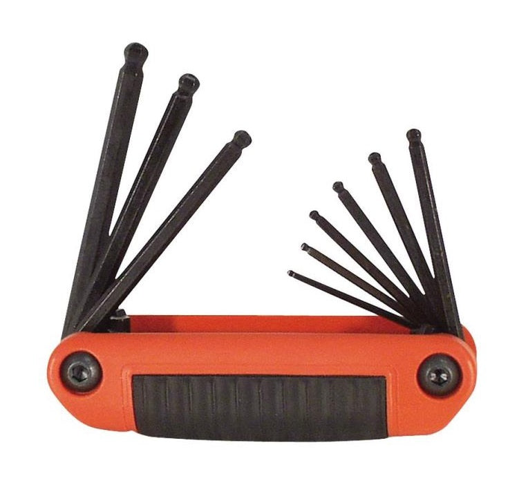 Eklind 25919 Ergo Fold Ball Hex Key Set, 9 Pieces