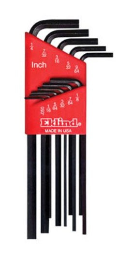 Eklind 10211 Long Arm Hex-L Key, 11 Pieces