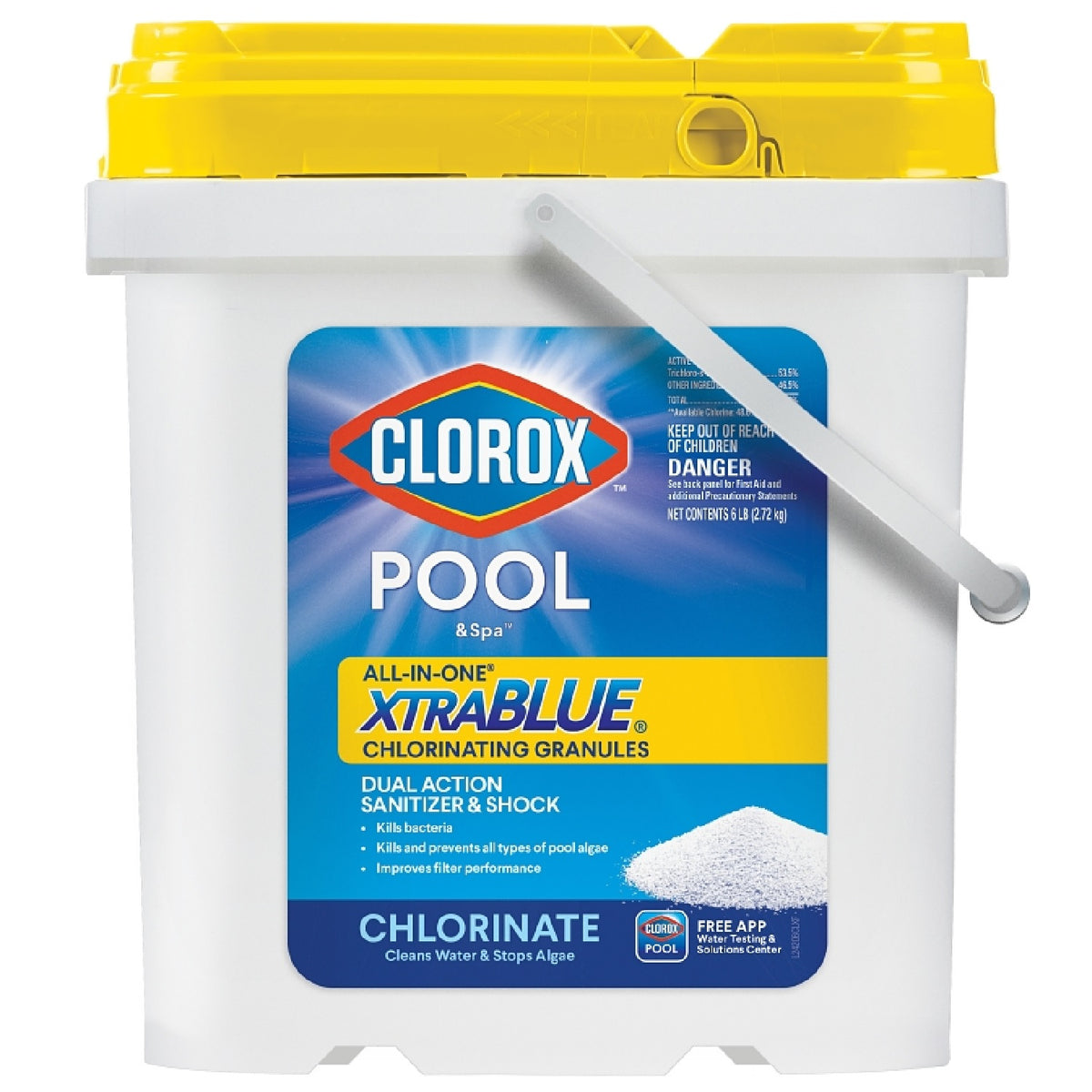 Clorox Pool&Spa 24206CLX XtraBlue Chlorinating Granules, 6 Lbs