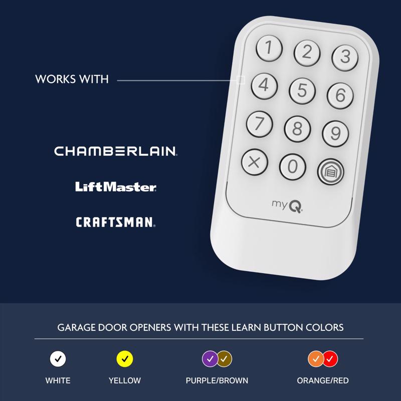 Chamberlain CH348 myQ 1 Door Wireless Keyless Entry For All Chamberlain, Liftmaster, and Craftsman Garage