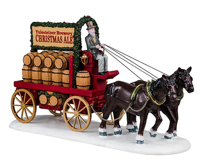 LIC LTD 43710 Christmas Ale Delivery, Caddington Village, Resin