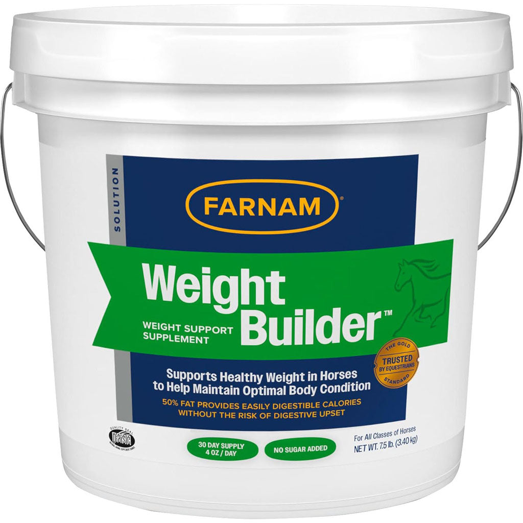 Farnam Weight Builder 100536873 Horse Supplement, Concentrated, 7.5 lb Bucket