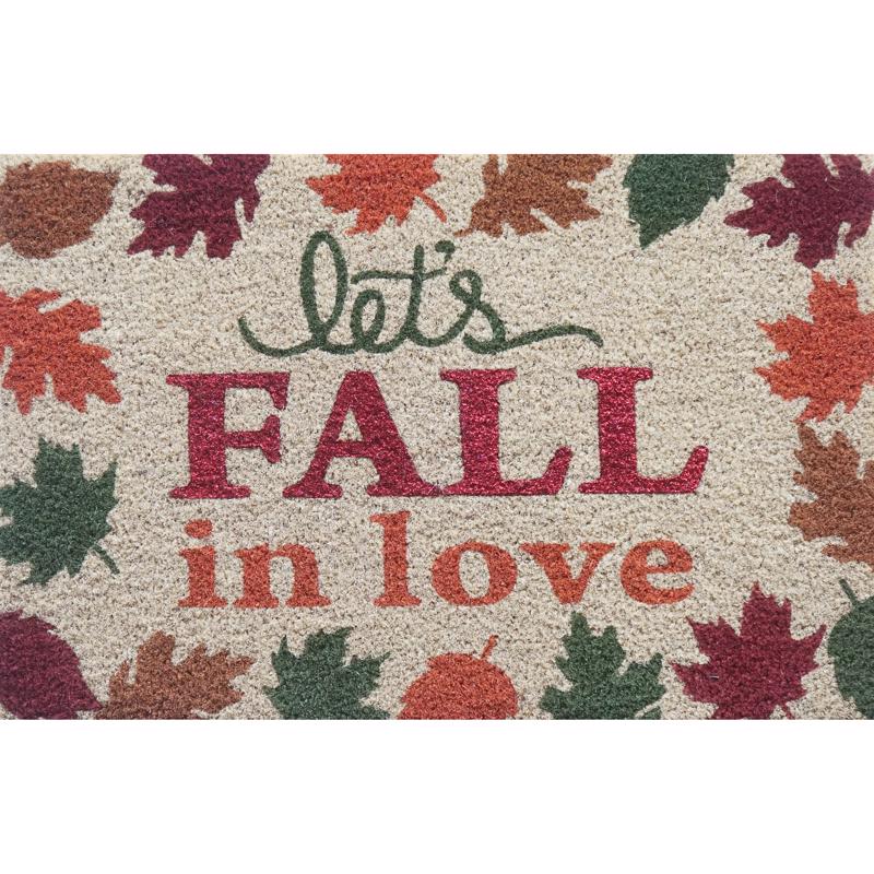 Rockport Premium VBC1828G-HAR184 Let's Fall in Love Harvest Door Mat, Multicolored