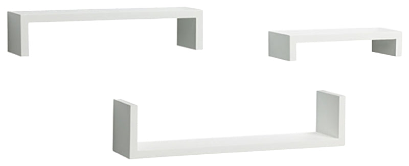 Knape & Vogt 243-WT Ledge Kit, White, 40 lb, 3-Shelf, Wood
