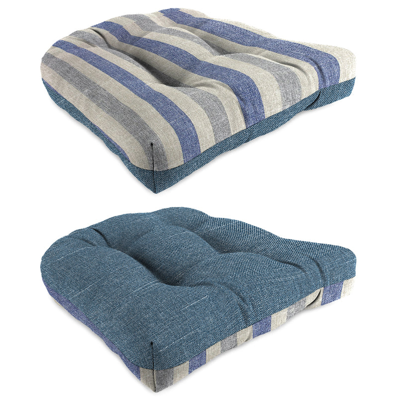 Jordan Manufacturing Multicolored Polyester Wicker Seat Cushion 4 in. H X 18 in. W X 18 in. L