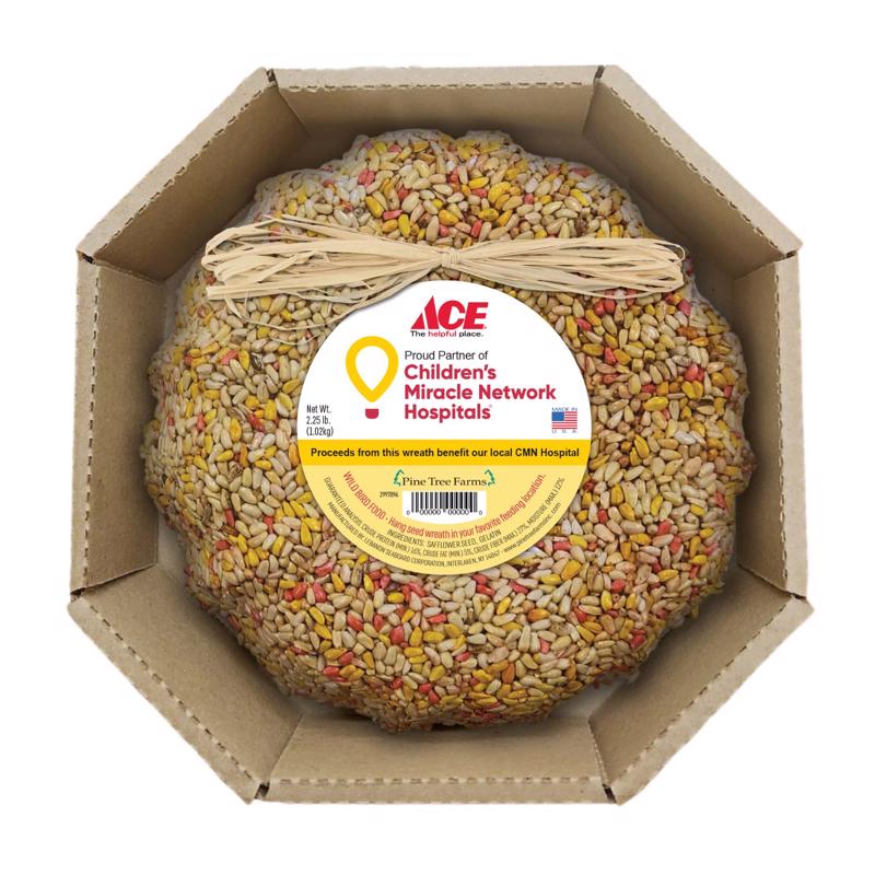 Pine Tree Farms All Wild Birds Sunflower Seeds Seed Cake 2.25 lb