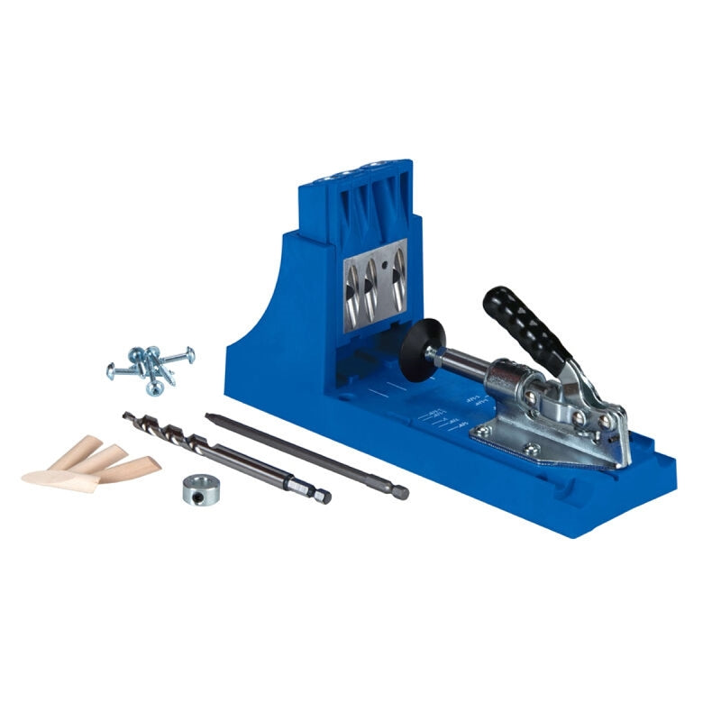 Kreg K4 Pocket Hole Jig, Includes: (1) 6 in Square Driver, (1) Starter Kreg Screw Set, (1) Pocket-Hole Plug Set