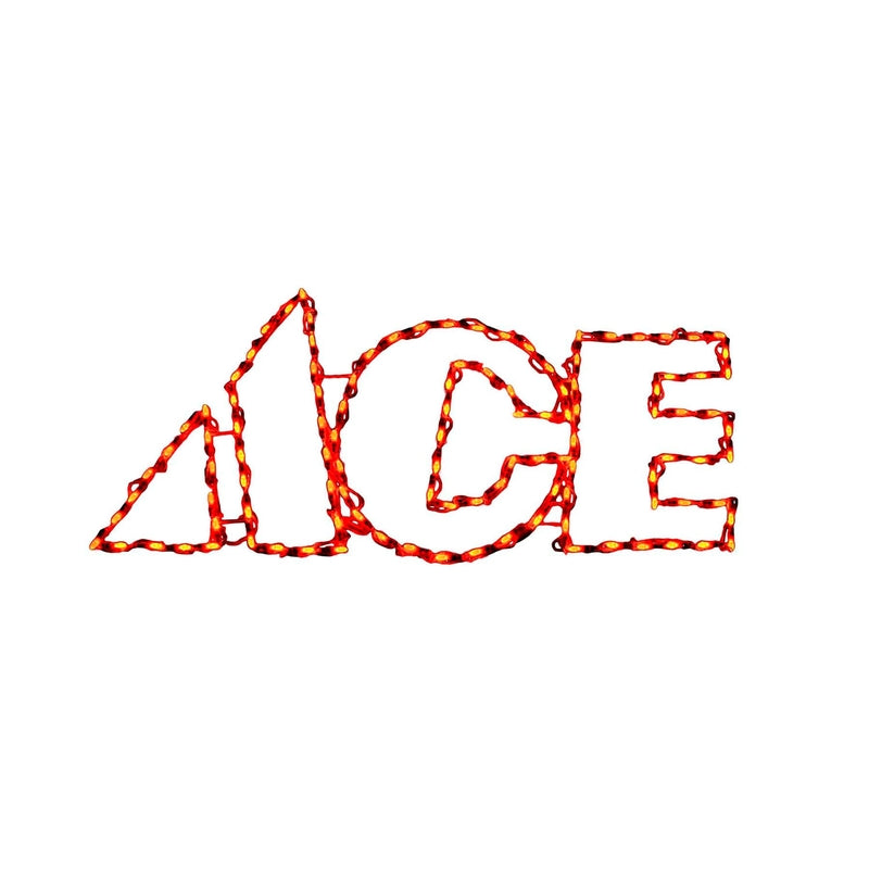 Holiday Bright Lights LED Red ACE Sign 19 in. Yard Decor — Life and Home
