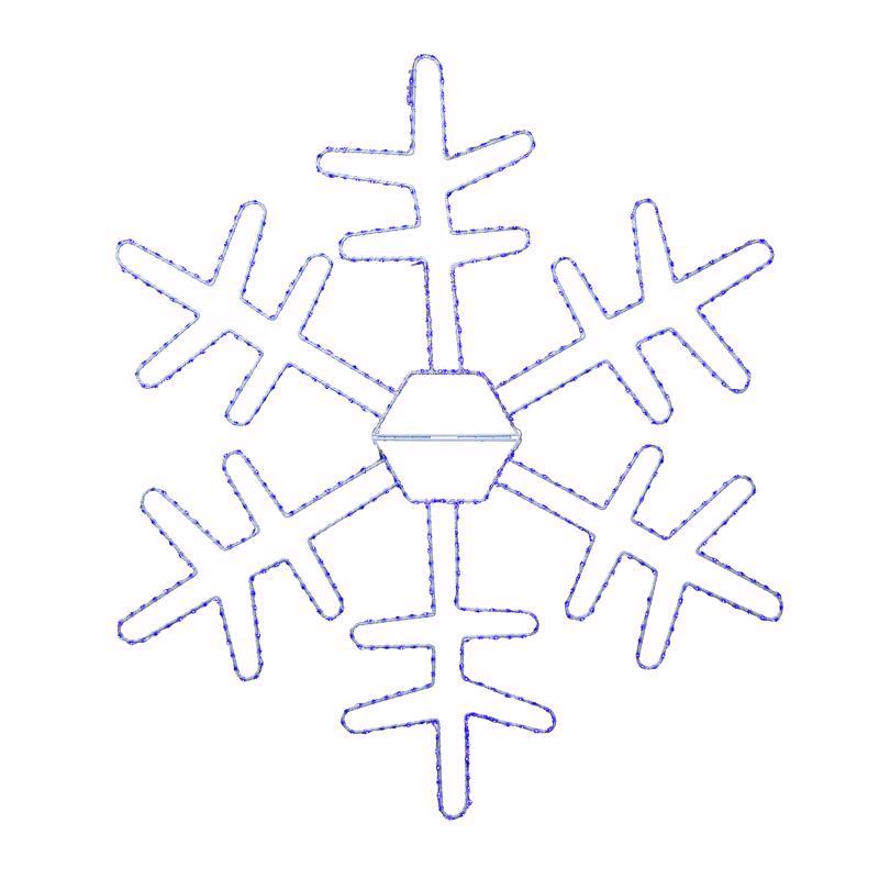 Celebrations LED Blue Snowflake 18 in. Hanging Decor