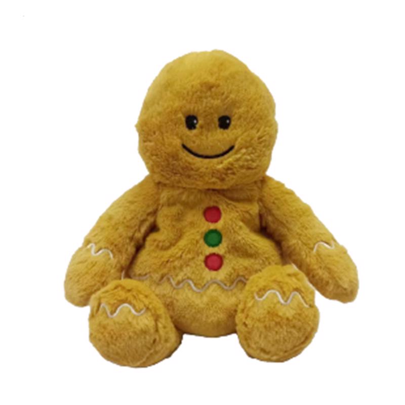 Warmies Gingerbread Boy Stuffed Animals Plush Brown