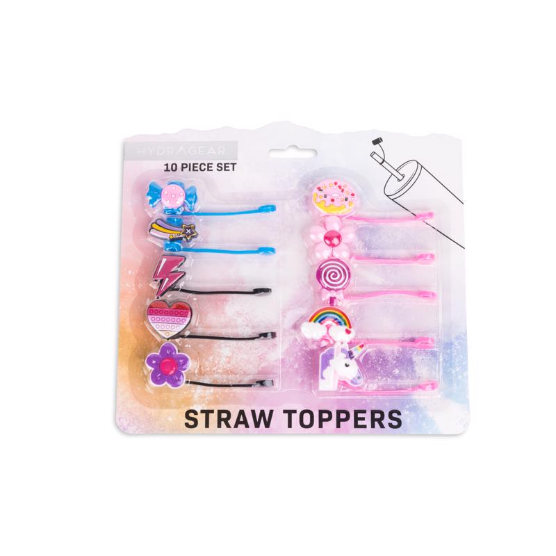 Core Home Rainbow Straw Topper Silicone 10 pk