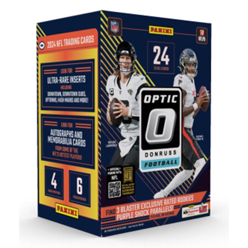 Panini 2024 Donruss Optic Football Blaster Box Trading Card Multicolored 24 pc