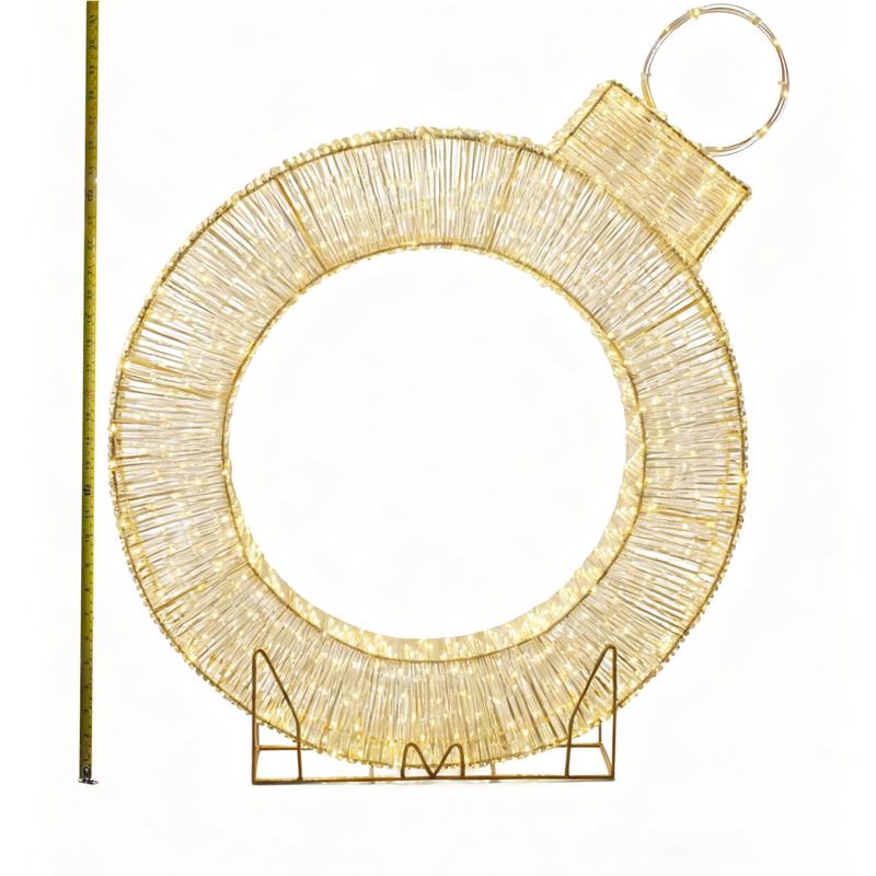 Decra Lite LED Clear/Warm White Ornament 37 in. Yard Decor