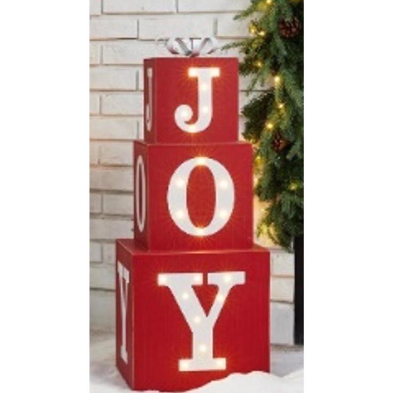 Celebrations LED Warm White Giftboxes 48 in. Yard Decor