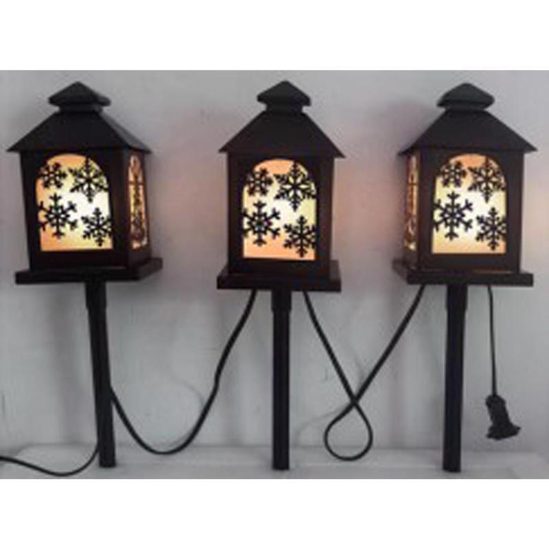 Celebrations LED Warm White Snowflake 6.5 in. Pathway Decor