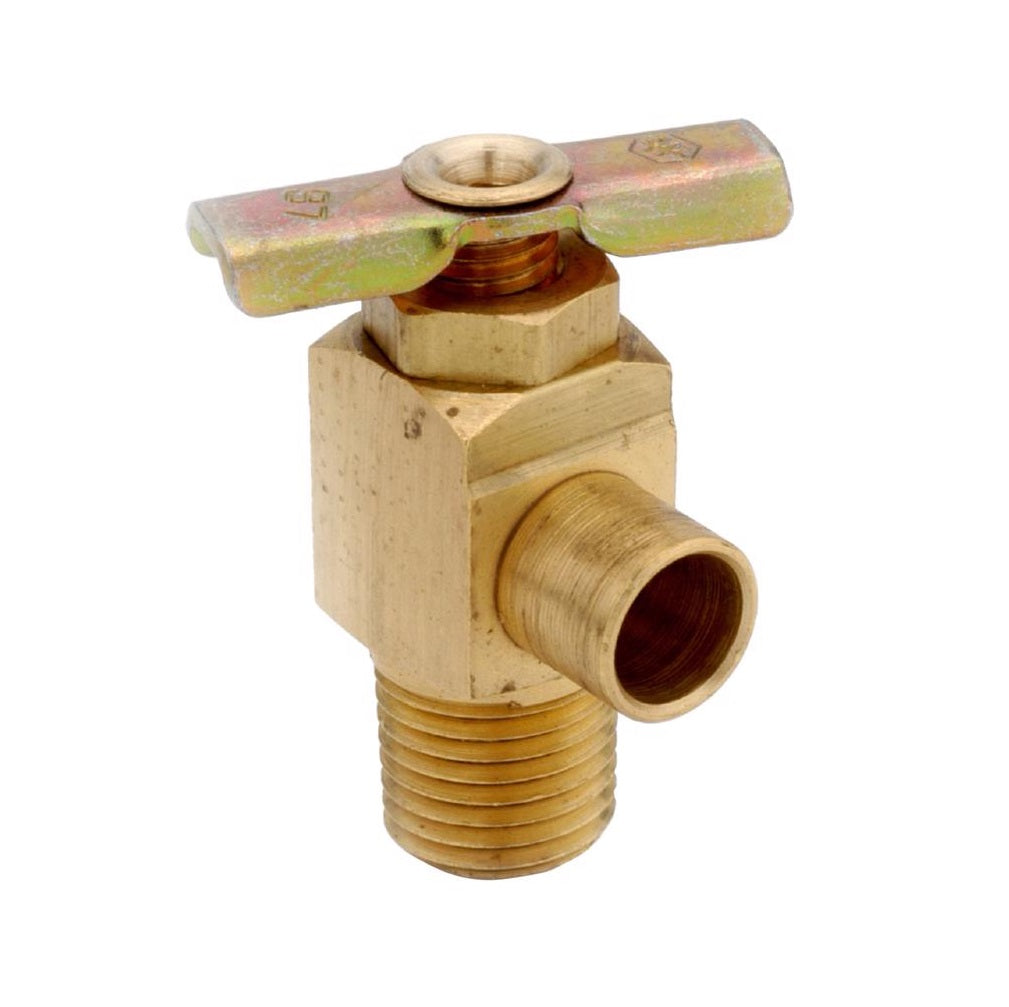 Anderson Metals 59430-04 MPT Drain Cock Valve, Brass