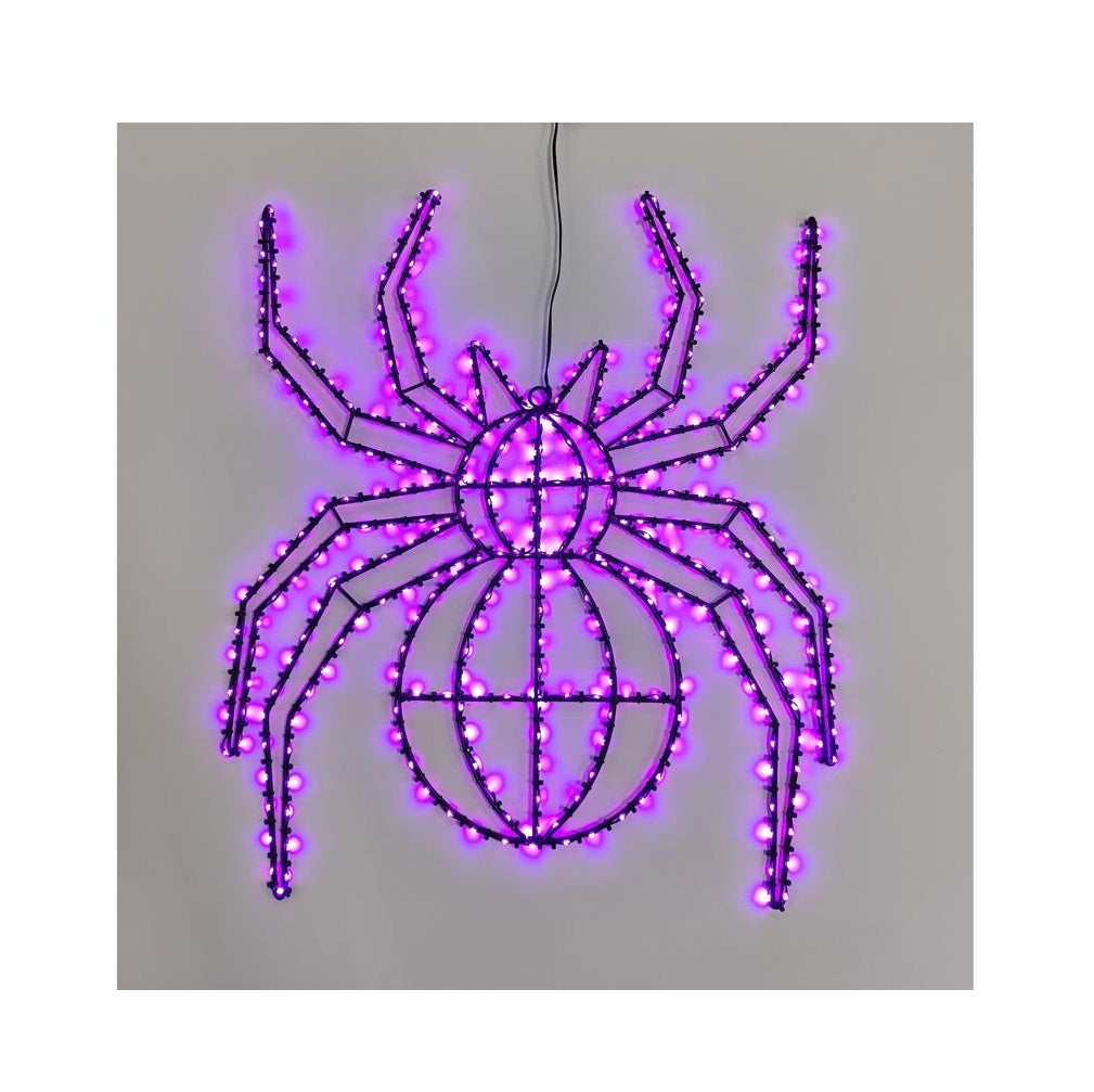 Celebrations 24MSPLA LED Prelit Illuminated Spider Halloween Decor