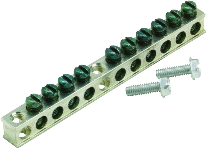 Cutler-Hammer GBK10P Ground Bar Kit, 4.7 in L, 10 -Terminal