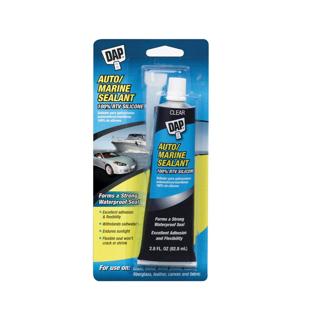 DAP 7079800756 Auto/Marine Sealant, Clear, 2.8 ounce