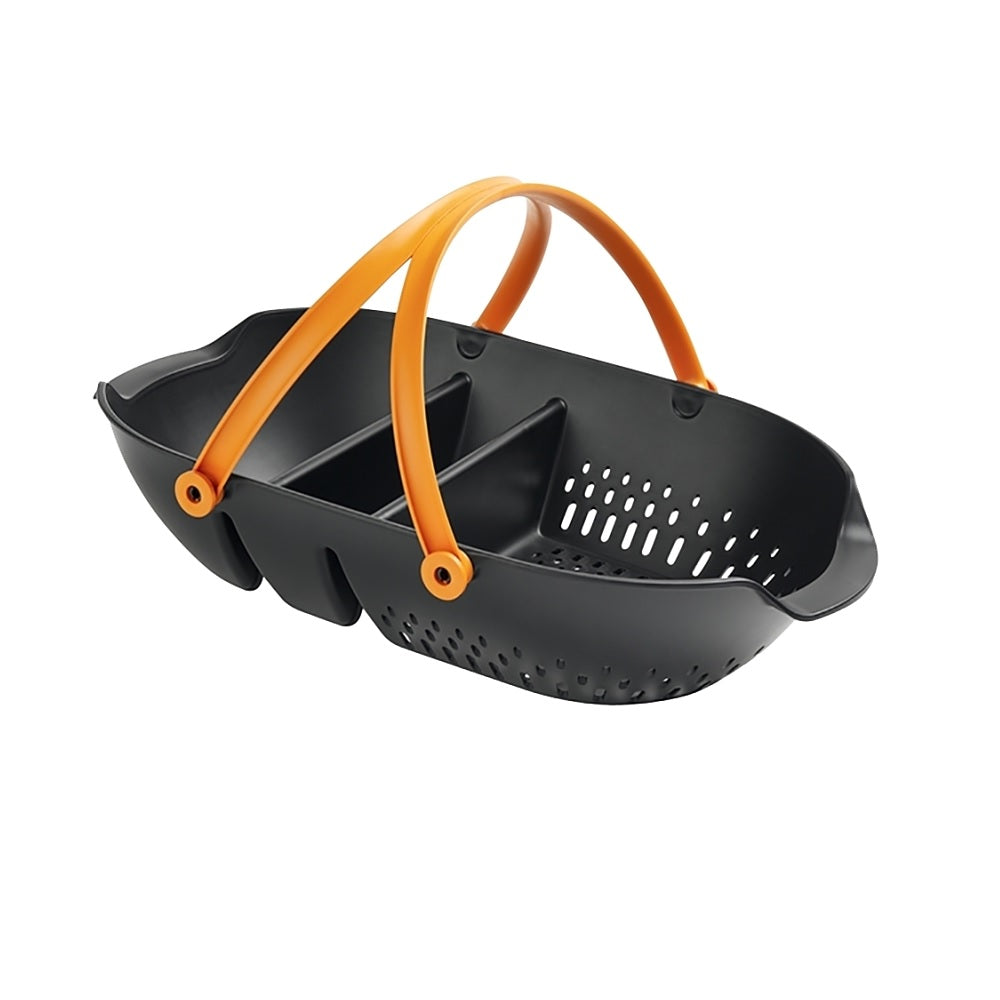 Fiskars 340100-1001 Garden Harvest Basket, Plastic, Black