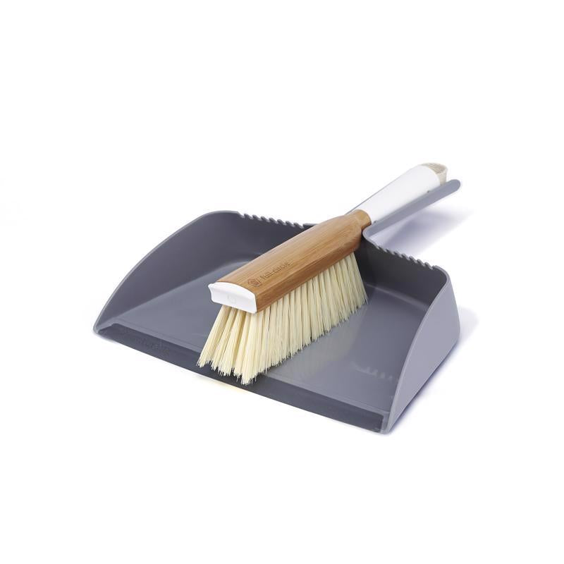 Full Circle FC14604W Clean TeamBamboo/Plastic Handheld Dustpan and Brush Set