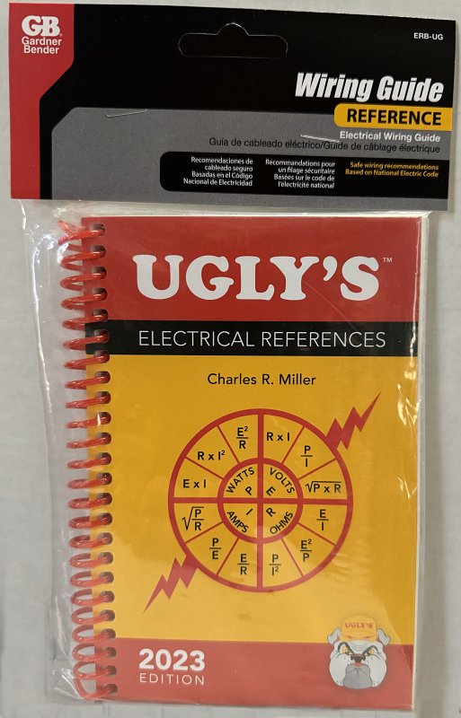 Gardner Bender ERB-UG Ugly's Electrical References Book, Revised 2023 Edition, Paperback