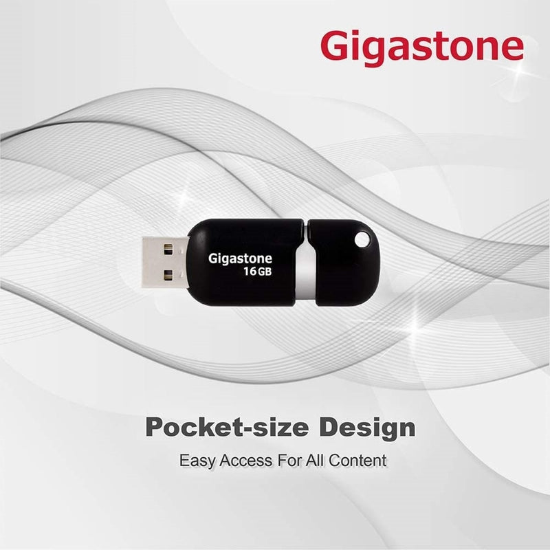 Gigastone GS-Z16GCNBL-R Flash Drive, 16 GB
