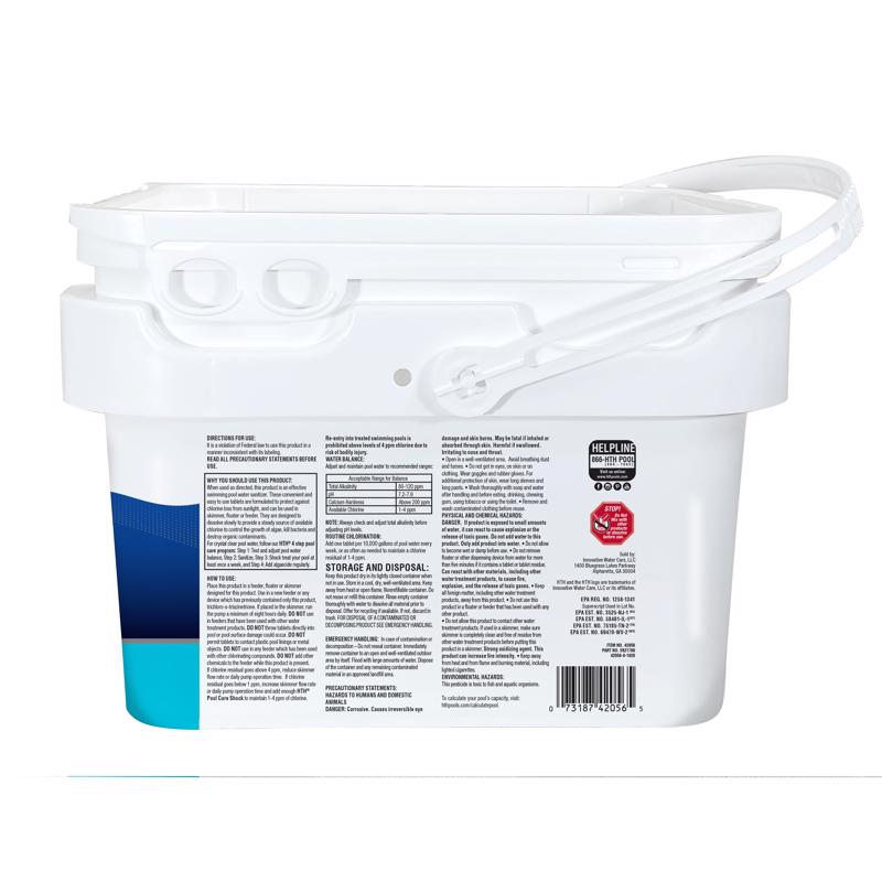 HTH 42056 Pool Care 3" Tablet Chlorinating Chemicals 8 lb
