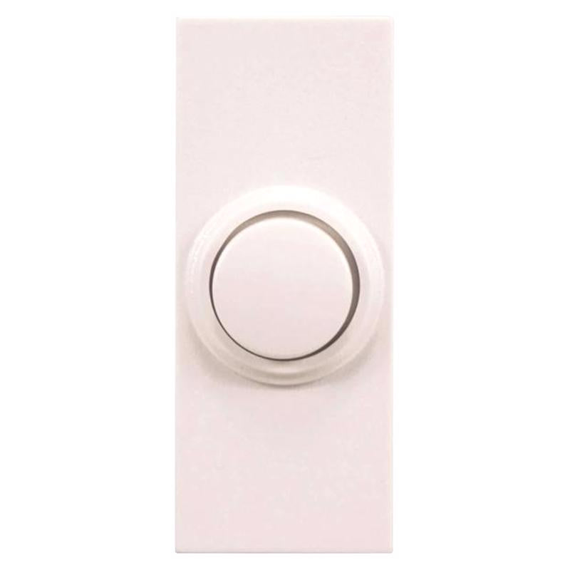 Heath Zenith 18000126 White Plastic Wireless Pushbutton Doorbell