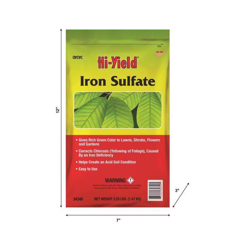 Hi-Yield 34340 Iron Sulfate 1000 sq ft , 3.25 lb
