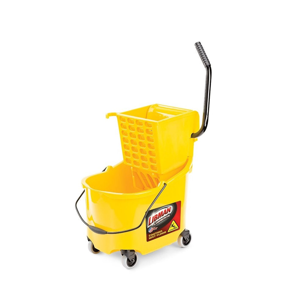 Libman 934 Bucket and Wringer, Polypropylene Wringer, Yellow