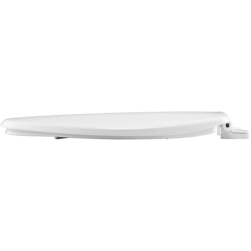 Mayfair by Bemis 180SLOW-000 Caswell Slow Close Elongated White Plastic Toilet Seat