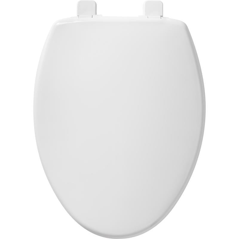 Mayfair by Bemis 180SLOW-000 Caswell Slow Close Elongated White Plastic Toilet Seat