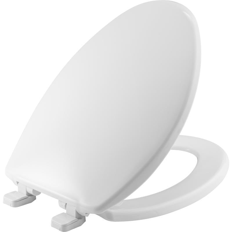 Mayfair by Bemis 180SLOW-000 Caswell Slow Close Elongated White Plastic Toilet Seat