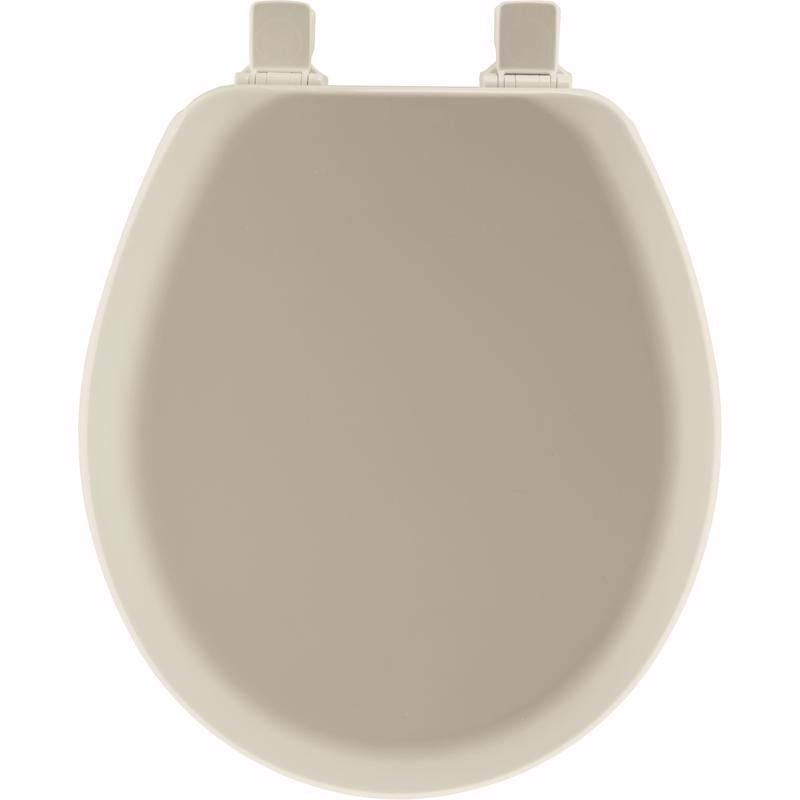 Mayfair by Bemis 41EC-006 Cameron Round Bone Enameled Wood Toilet Seat