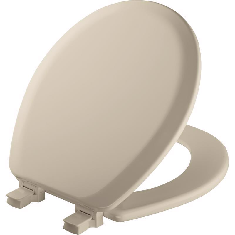 Mayfair by Bemis 41EC-006 Cameron Round Bone Enameled Wood Toilet Seat
