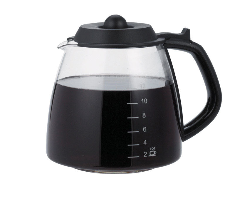 Medelco GL312BK Cafe Brew Replacement Glass Carafe, 12 Cup