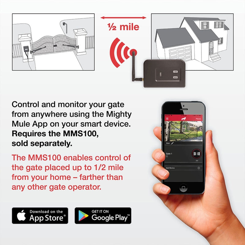 Mighty Mule MMS100 Wireless Gate Connection System, 12 Volt